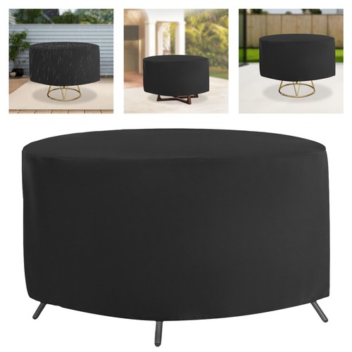 Black outdoor patio round - patio,